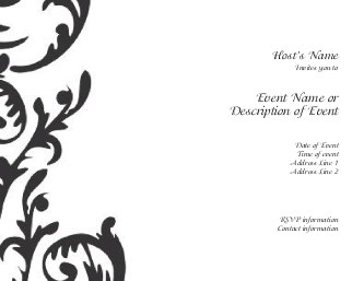 Flirty Swirl Hen Night Invitations