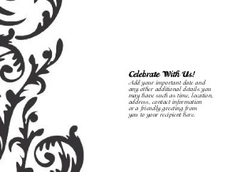 Flirty Swirl Standard Sized Save the Date Postcards