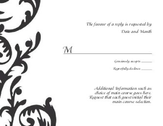 Flirty Swirl Reply Cards