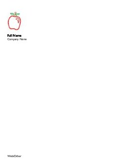 Outlined Apple Compact Note Pads