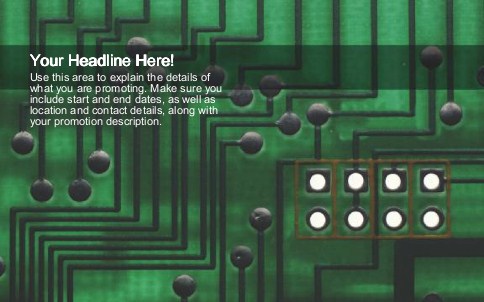 Circuit Board Full Colour Oversized Postcards