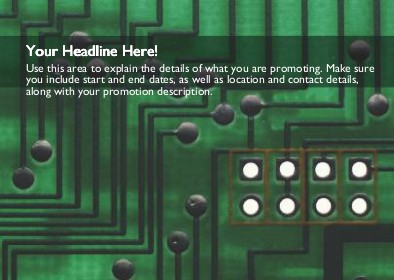 Circuit Board Full Colour Standard Sized Postcards