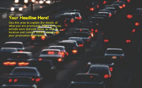 Rush Hour Traffic Full Colour Oversized Postcards
