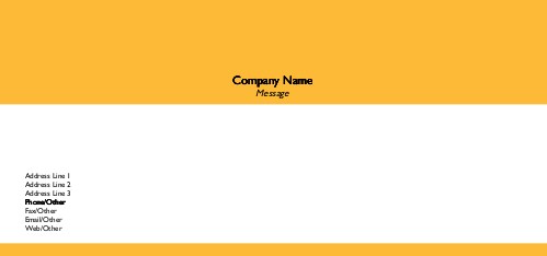Amber Full Colour Compliment Slips