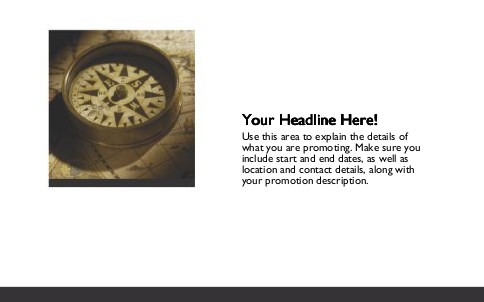 Antique Compass Full Colour Oversized Postcards