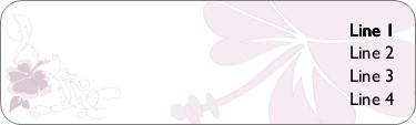 Blossoming Romance Return Address Labels
