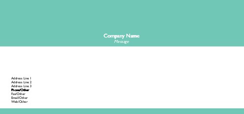 Coral Sea Full Colour Compliment Slips