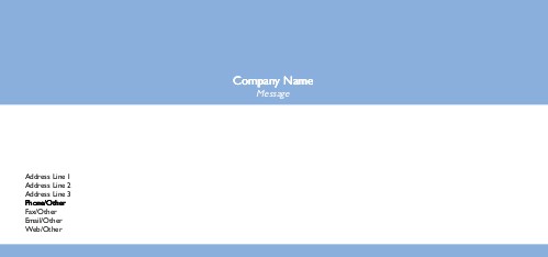 Cornflower Full Colour Compliment Slips