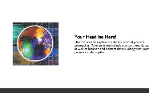 Global Networking Full Colour Oversized Postcards