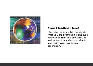 Global Networking Full Colour Standard Sized Postcards
