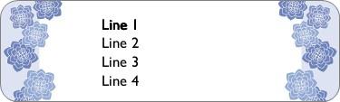 Robust Blossoms Return Address Labels
