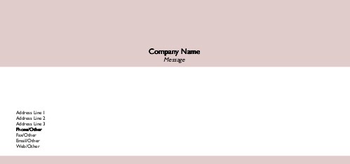 Ash Pink Full Colour Compliment Slips