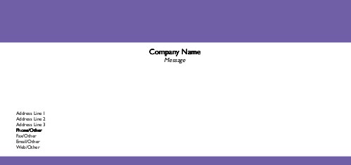 Purple Splendor Full Colour Compliment Slips