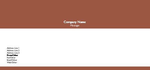Rust Full Colour Compliment Slips