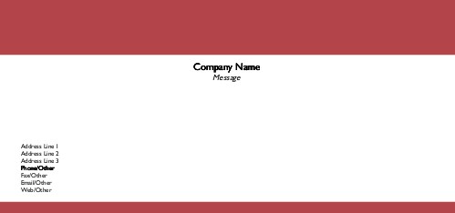 Wine Red Full Colour Compliment Slips
