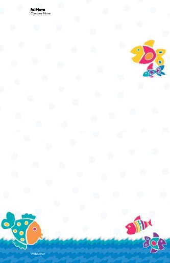 A Little Fishy Large Note Pads