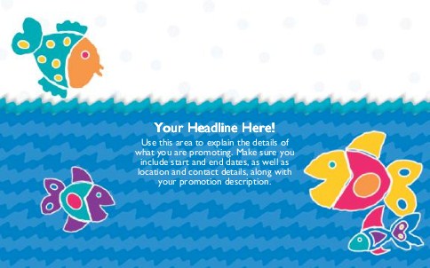 A Little Fishy Full Colour Oversized Postcards