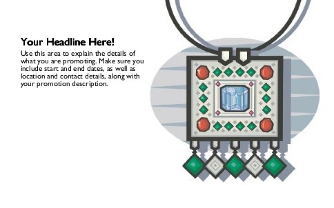 Bejewelled Full Colour Oversized Postcards