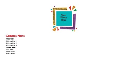 Bold and Vibrant Full Colour Compliment Slips