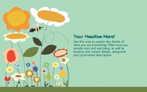 Bumble Bee Garden Full Colour Oversized Postcards
