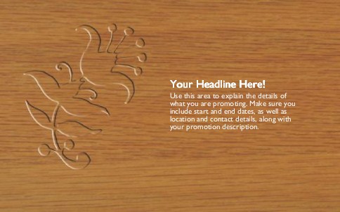 Carved Oak Full Colour Oversized Postcards