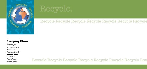 Continuous Recycling Full Colour Compliment Slips