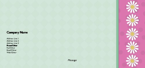 Daisy Designs Full Colour Compliment Slips