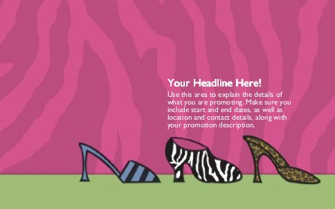 Wild Shoes Full Colour Oversized Postcards
