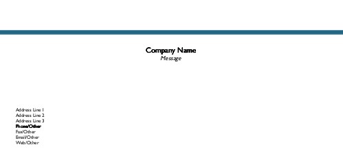 Blue Line Full Colour Compliment Slips