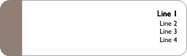 Brown Border Return Address Labels