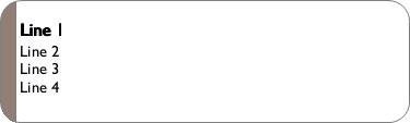 Brown Line Return Address Labels