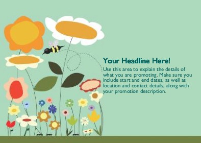 Bumble Bee Garden Full Colour Standard Sized Postcards