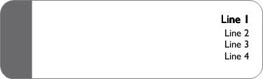 Charcoal Border Return Address Labels