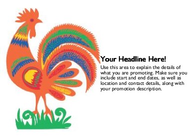 Country Rooster Full Colour Standard Sized Postcards