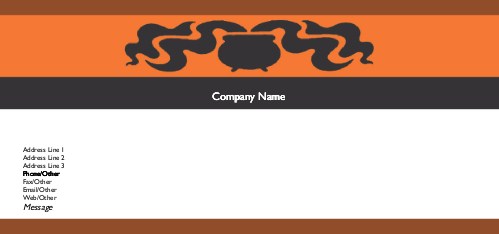 Steaming Kettle Full Colour Compliment Slips