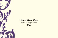 Flirty Plum Swirl Save the Date Cards