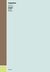 Baby Blue and Mocha A4 Letterhead