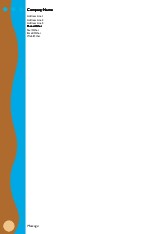 Blue and Tan Dots A4 Letterhead