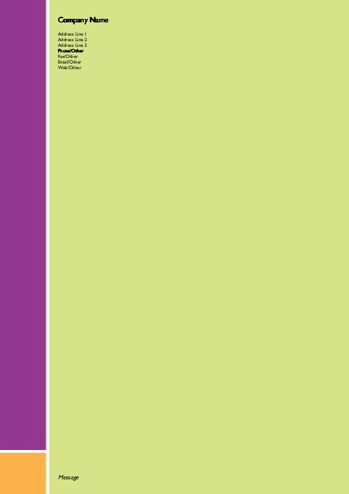 Burst of Spring A4 Letterhead