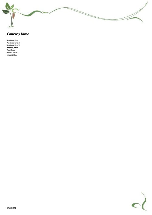 Lush Life A4 Letterhead