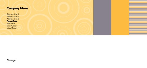 Circles and Stripes Full Colour Compliment Slips
