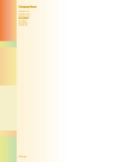 Creamy Orange A4 Letterhead