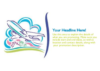 Tropical Take Off Full Colour Standard Sized Postcards
