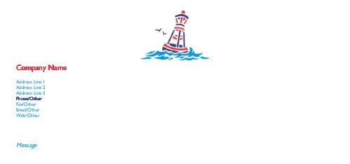 Buoy in the Ocean Full Colour Compliment Slips
