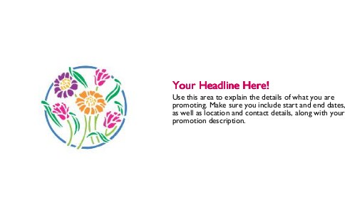 Circle of Flowers Full Colour Oversized Postcards