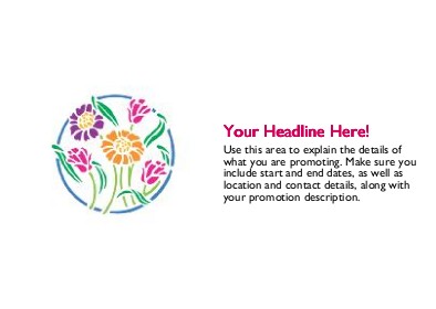 Circle of Flowers Full Colour Standard Sized Postcards