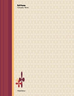Crimson Floral Compact Note Pads