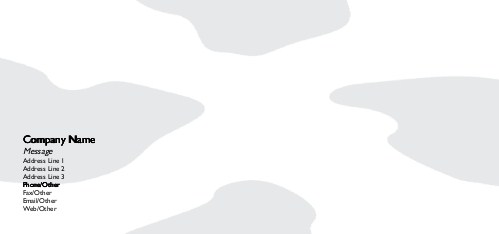 Cow Pattern Full Colour Compliment Slips