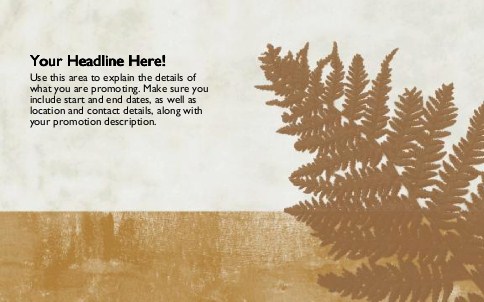 Fern Fronds Full Colour Oversized Postcards