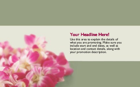Hawaiian Spa Full Colour Oversized Postcards